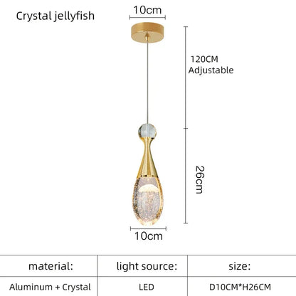 DecorBites™ Crystal LED Chandelier for Dining Room Decor