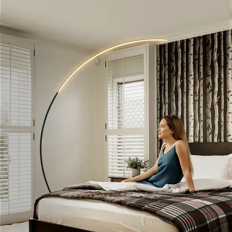 DecorBites™ Arc Floor Lamp: RGB Indoor Lighting for Dining & Living Room Decor
