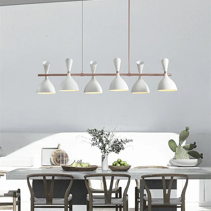 DecorBites™ Nordic LED Multiple Head Chandelier - Black/White Iron Art - Living Room/Bedroom/Kitchen/Hotel