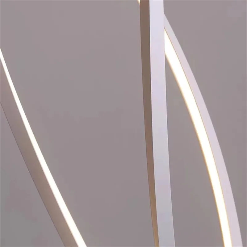 DecorBites™ LED Spiral Aluminu Chandelier - Modern Decor for Home, Office, and Dining Areas
