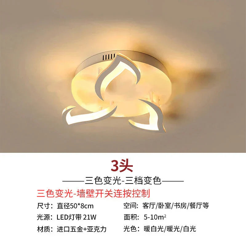 DecorBites™ Lotus Chandelier: Modern LED Ceiling Light Fixture for Home, Living Room, Bedroom.