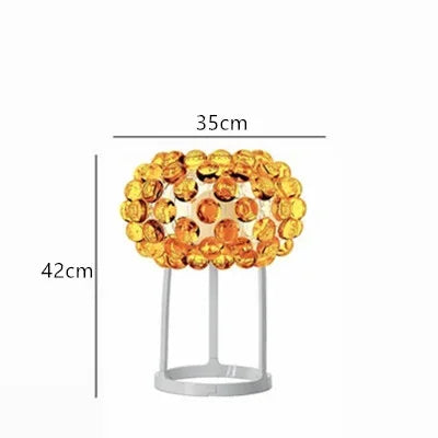 DecorBites™ Acrylic RS7 Bulb Pendant Lights Caboche Dia35/50/65CM Clear Gold Lamp