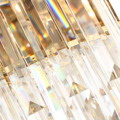 DecorBites™ Gold Black Crystal Chandeliers LED Ceiling Light for Luxe Living & Hospitality