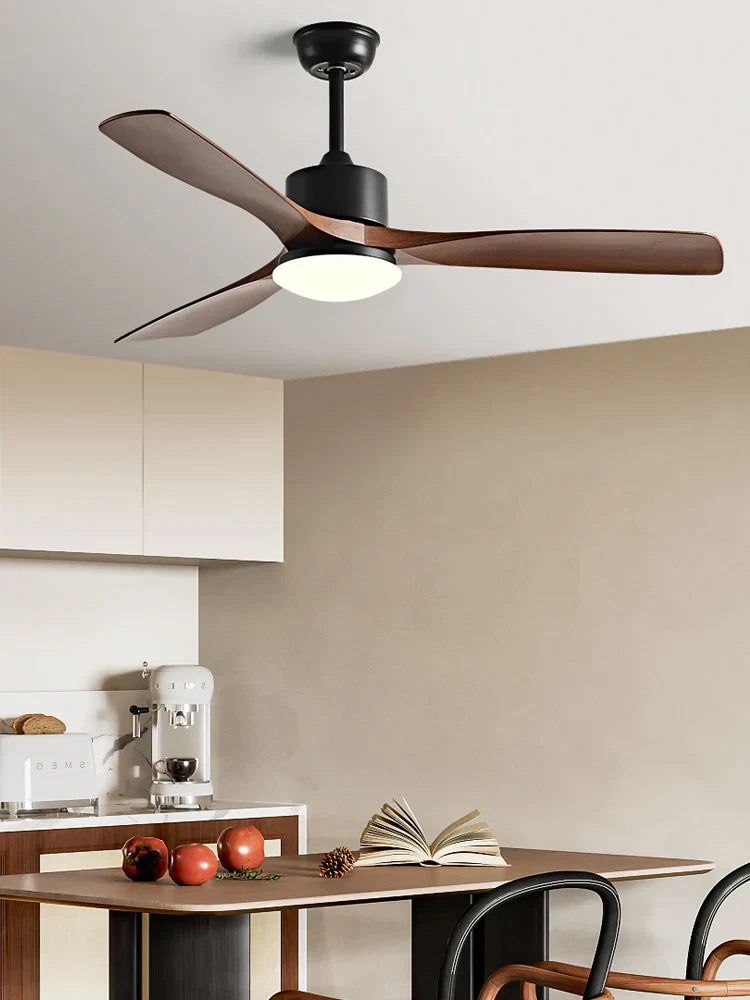 DecorBites™ 3-Blade DC Ceiling Fan with LED Light & Remote Control.