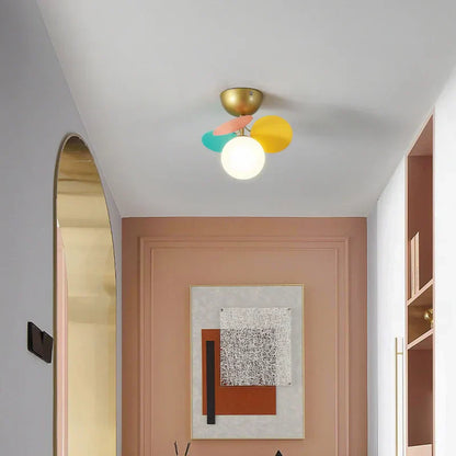 DecorBites™ Kids' Room Glass Ball Chandelier, Modern LED Ceiling Light Fixture