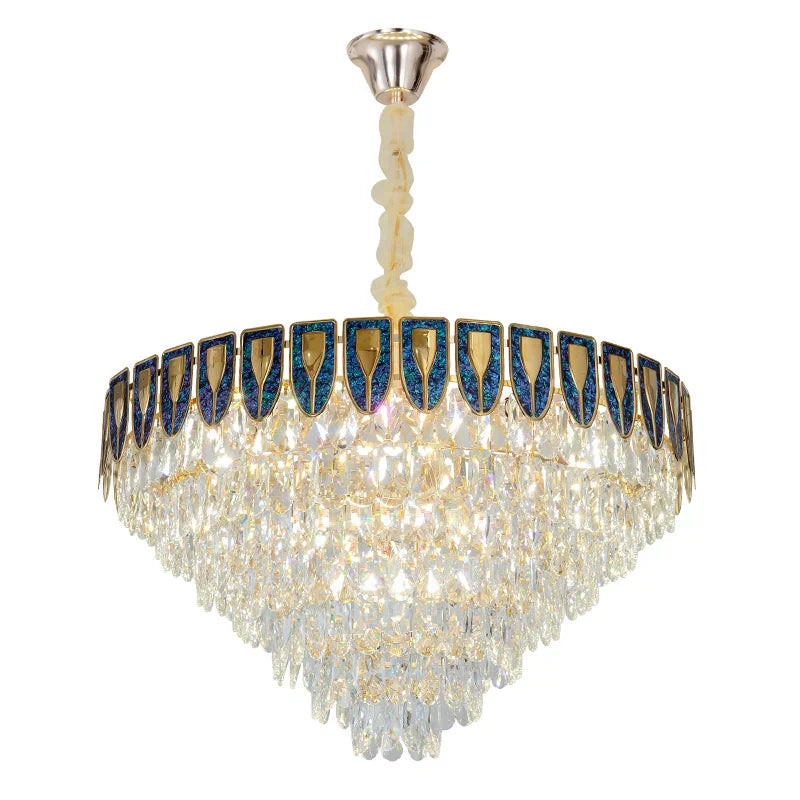 DecorBites™ Crystal Chandelier LED Light Modern Luxury Designer for Main Living Room & Hotel