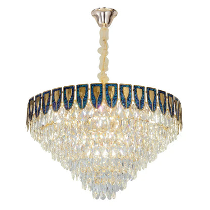 DecorBites™ Crystal Chandelier LED Light Modern Luxury Designer for Main Living Room & Hotel