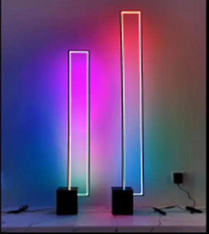 DecorBites™ Geometric LED Floor Lamp Modern Dimmable Living Room Bedroom Decoration Light