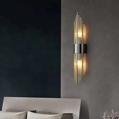 DecorBites™ Clear Crystal LED Wall Lamp Stainless Steel Sconces