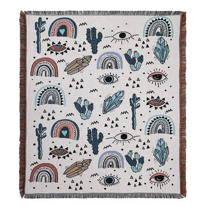 DecorBites™ Bohemian Outdoor Blanket - Luxury Tapestry Rug for Camping, Picnics, and Home Decor