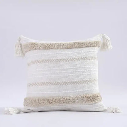 DecorBites™ Boho Morocco Tufted Tassel Cushion Cover for Modern Home Decor