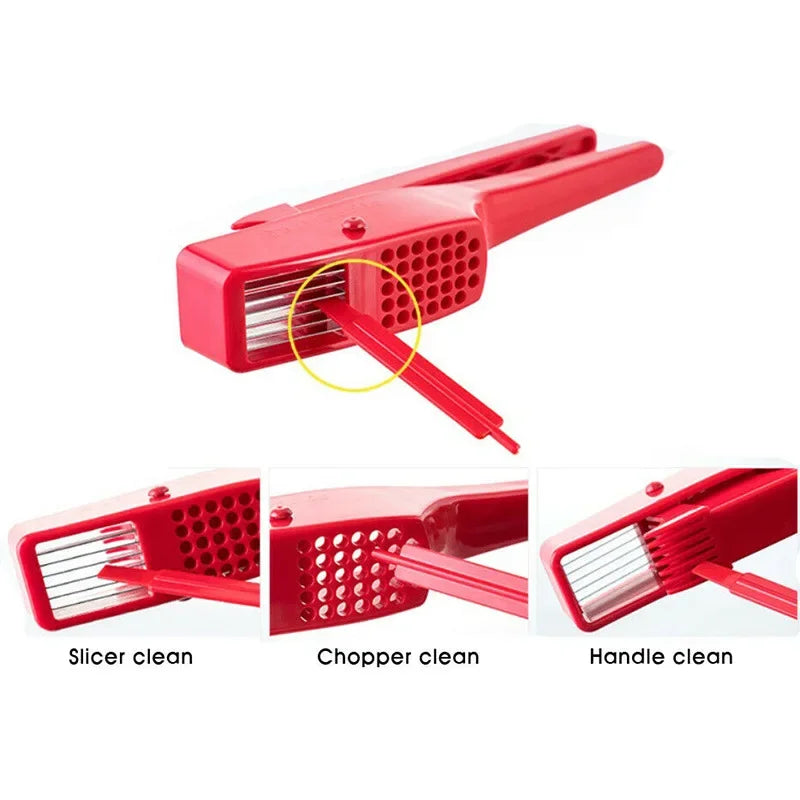 DecorBites™ Garlic Crusher: Multi-Functional Manual Press & Grinder