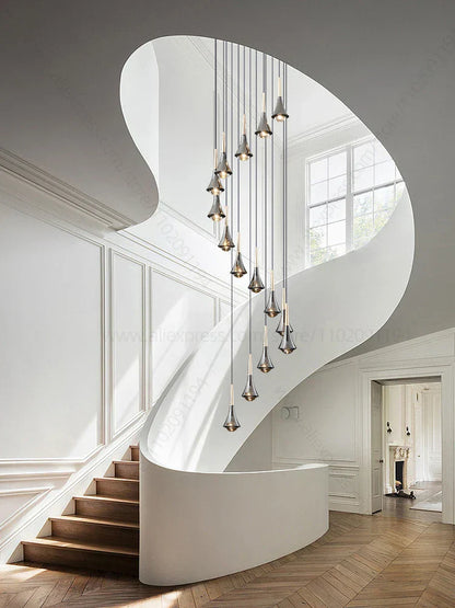 DecorBites™ Contemporary Horn Chandelier: Restaurant & Living Room Ceiling Pendant Lighting