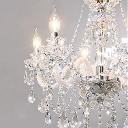 DecorBites™ Crystal Chandelier: Modern Home Decoration Pendant Lights for Living & Dining Room