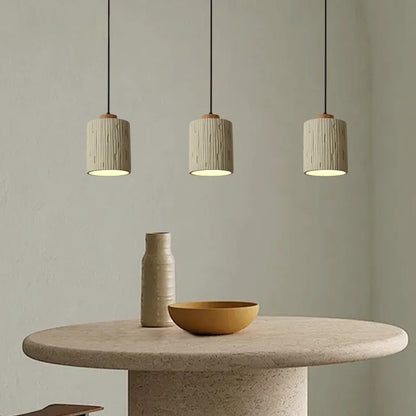 DecorBites™ Columnar Micro Cement LED Hanging Lamps | Home Decor Pendant Light