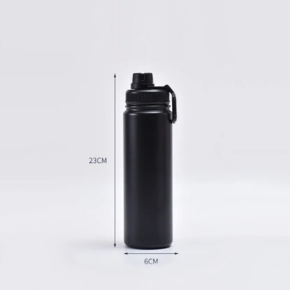 DecorBites™ 750ml Stainless Steel Insulated Sports Water Bottle Vacuum Thermos