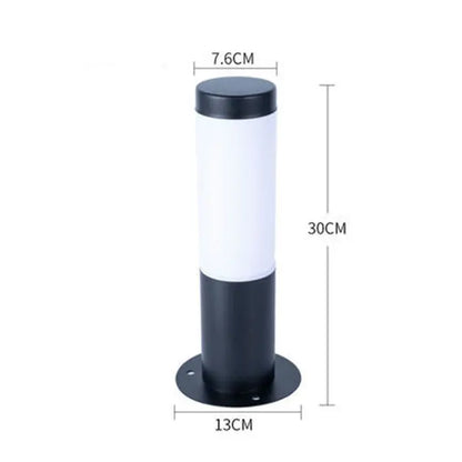 DecorBites™ Black Silver Landscape Bollard Path Light for Garden Decoration
