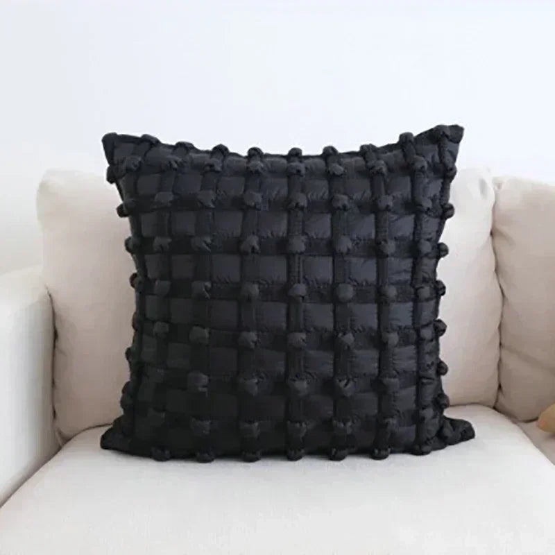 DecorBites™ 3D Dot Bubble Gray Black White Luxury Cushion Cover - Fashionable Home Decor