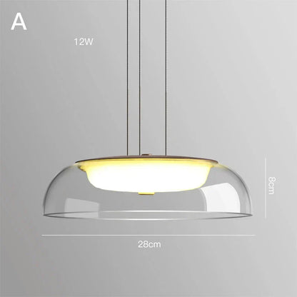DecorBites™ Glass Pendant Lights Simple Indoor Home Decor Lighting for Living Room and Dining Room