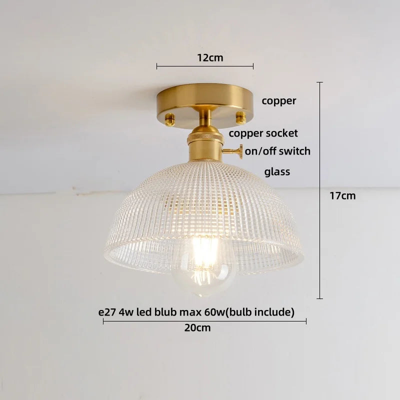 DecorBites™ Diamond Glass LED Ceiling Lights - Modern Nordic Luxury Canopy Fixture