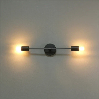 DecorBites™ LED Wall Lamp: Modern Two Arm E27 Bedroom Lighting for Bedside, Bathroom Mirror, Vanity.