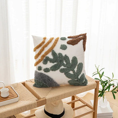 DecorBites™ Bohemian Loop Plush Cushion Cover for Living Room Sofa