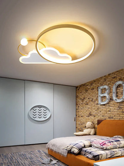 DecorBites™ Kids LED Ceiling Light: Modern Nursery Chandelier for Bedroom, Smart Cartoon Lamp