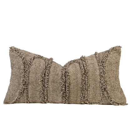 DecorBites™ Luxe Black Fluffy Throw Pillow Cover - Modern Simplicity & Art Deco Design