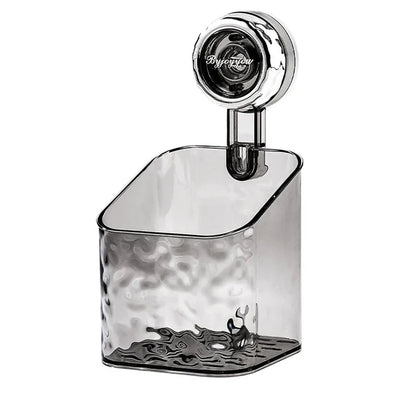 DecorBites™ Bathroom Shelf Suction Cup Storage Rack - Wall Mounted Draining Basket