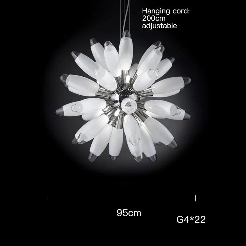 DecorBites™ LED Globe 2025 Chandelier in Chrome/Gold - Spectacular Lighting Fixture