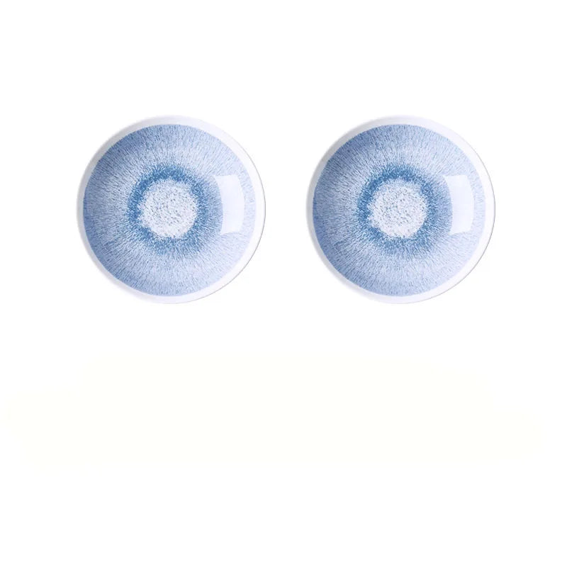 DecorBites™ Ceramic Deep Dish Bowl - Japanese Style Soup Plate with Crackle Glaze