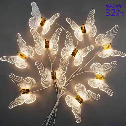 DecorBites™ LED Butterfly Ceiling Lights for Romantic Wedding Decoration