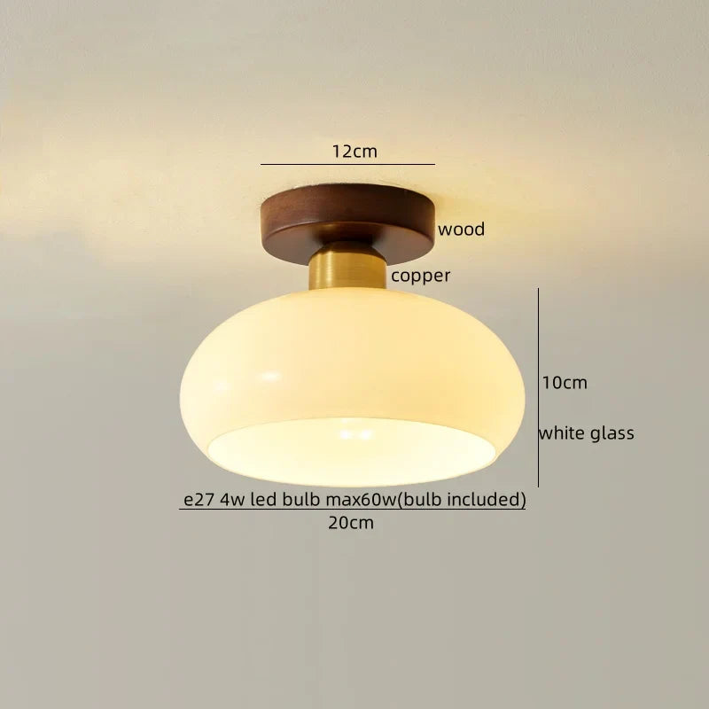 DecorBites™ LED Wood Acrylic Ceiling Lamp Modern Art Decor Light Fixture