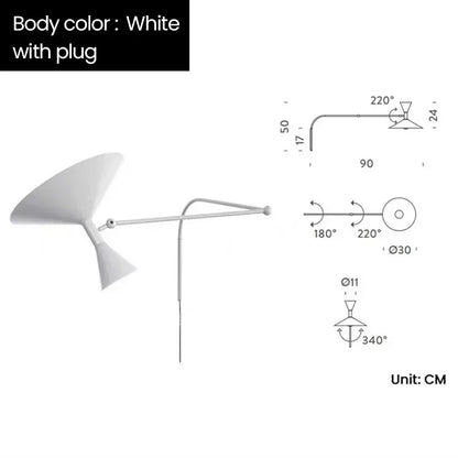 DecorBites™ Industrial Design Rotatable Wall Sconce Lamp for Living Room and Bedroom