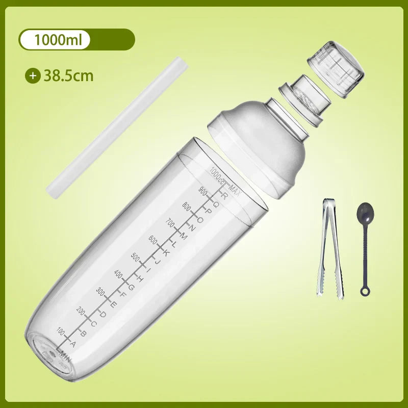 DecorBites™ Cocktail Shaker: Bartender's Beverage Mixer for Champagne & Cocktails
