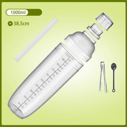DecorBites™ Cocktail Shaker: Bartender's Beverage Mixer for Champagne & Cocktails