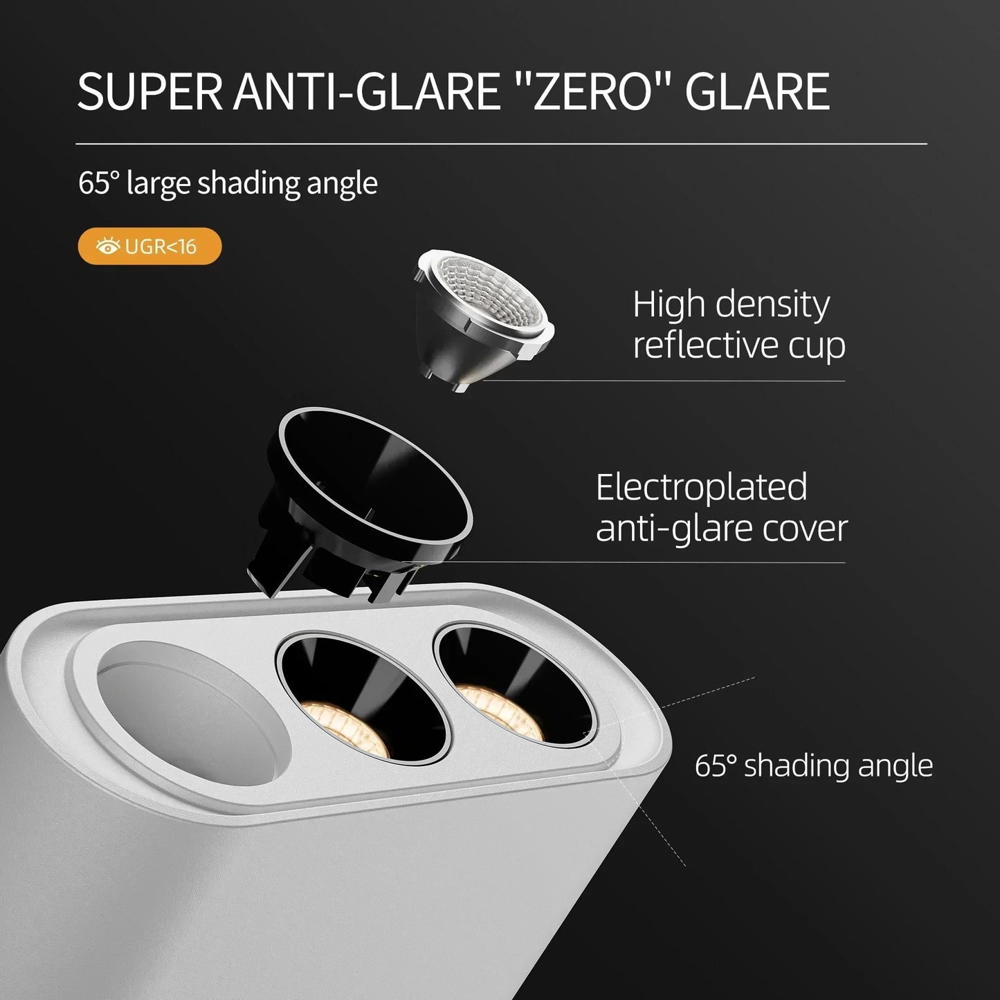 DecorBites™ 12W COB Chip Ceilling Spotlight with Adjustable Angle for Magnetic Mount