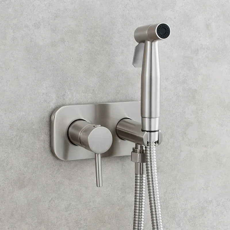 DecorBites™ Brass Bidet Sprayer Set with Hot and Cold Faucet - High Pressure Toilet Shower