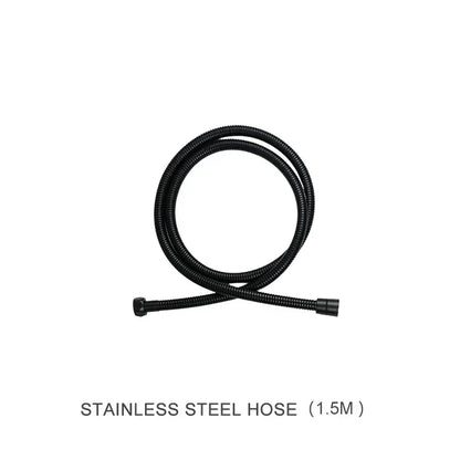 DecorBites™ Black Shower Slider Adjustable Rail Set 3 Functions Simple Style 1.5M Hose