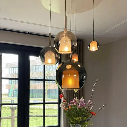 DecorBites™ Designer Glass Chandelier Pendant Light for Dining Room Kitchen Loft Home Decor