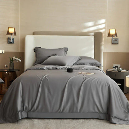 DecorBites™ 1400TC Pima Cotton Cozy Bedding Set: Soft, Breathable, Queen King Size Duvet Cover, Sheet, Pillowcases