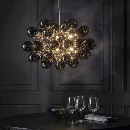 DecorBites™ Elegant Grape Glass Chandelier for Luxury Home Decoration