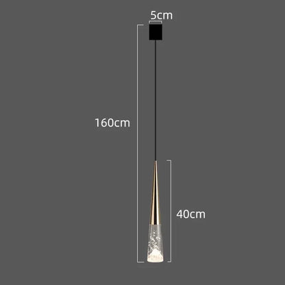 DecorBites™ LED Rain Drop Chandelier Staircase Pendant Light Fixture Modern Nordic Design