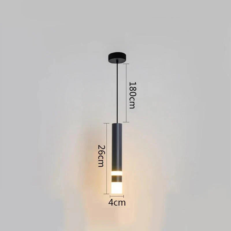 DecorBites™ Black Ring Pendant Lamp Dimmable LED Ceiling Hanging Light