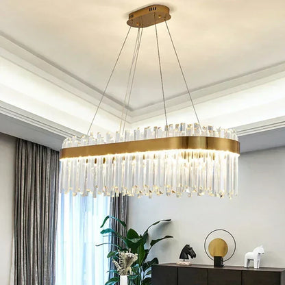 DecorBites™ Crystal Ceiling Pendant Light for Living Dining Room Chandelier Home Decor