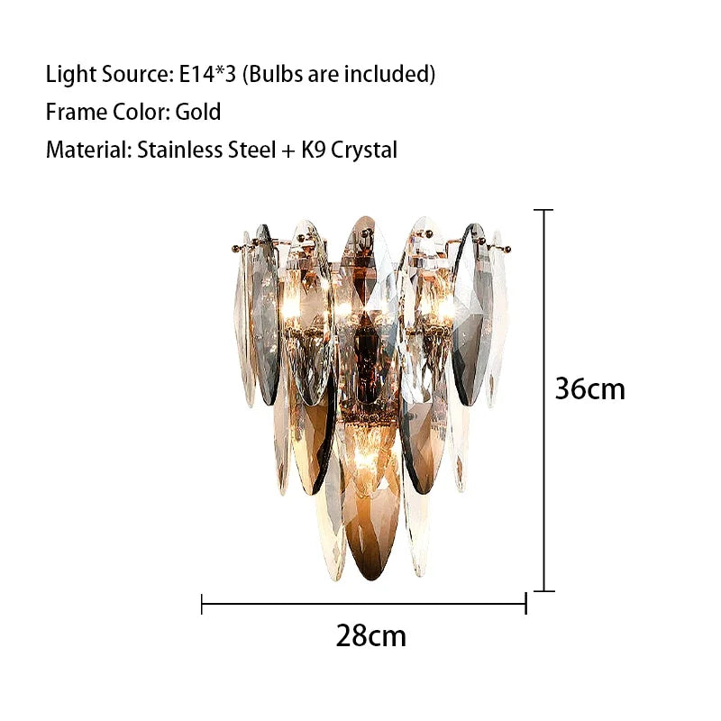 DecorBites™ Crystal LED Ceiling Chandelier | Modern Luxury Lustres Pendant Light Fixture