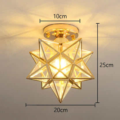 DecorBites™ Glass Crystal LED Ceiling Chandelier for Home Decor