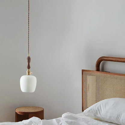 DecorBites™ Ceramic LED Hanging Pendant Light - Modern Nordic Design for Home Decor