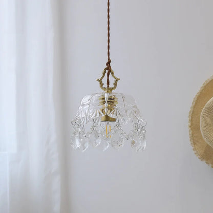 DecorBites™ Crystal Glass LED Pendant Lamp - Modern Luxury Hanging Light Fixtures