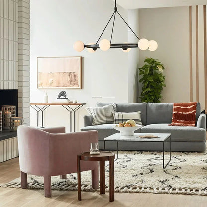 DecorBites™ Glass Ball Chandelier LED Hanging Lamp Modern Nordic Style Pendant Light